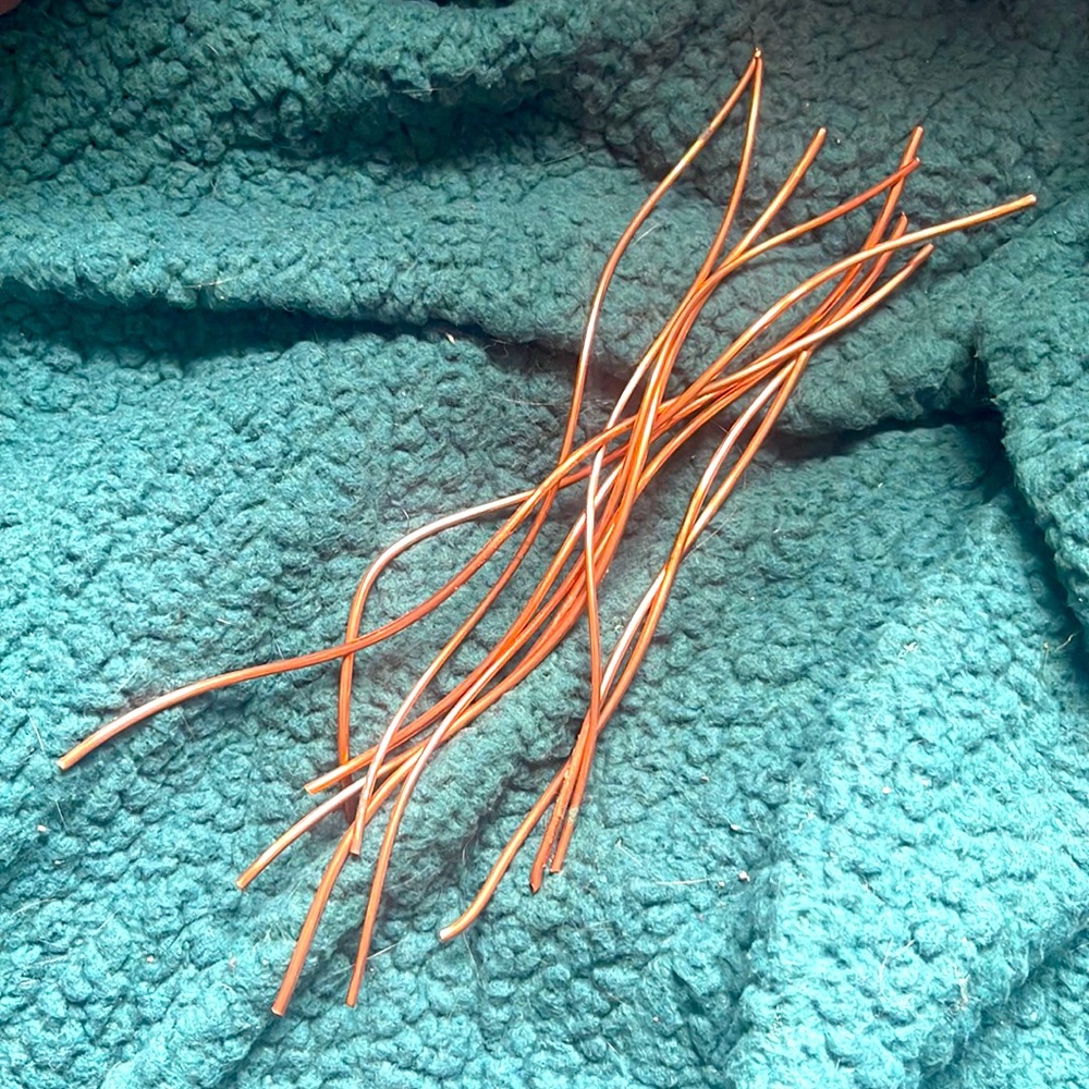 10 pieces of scrap copper